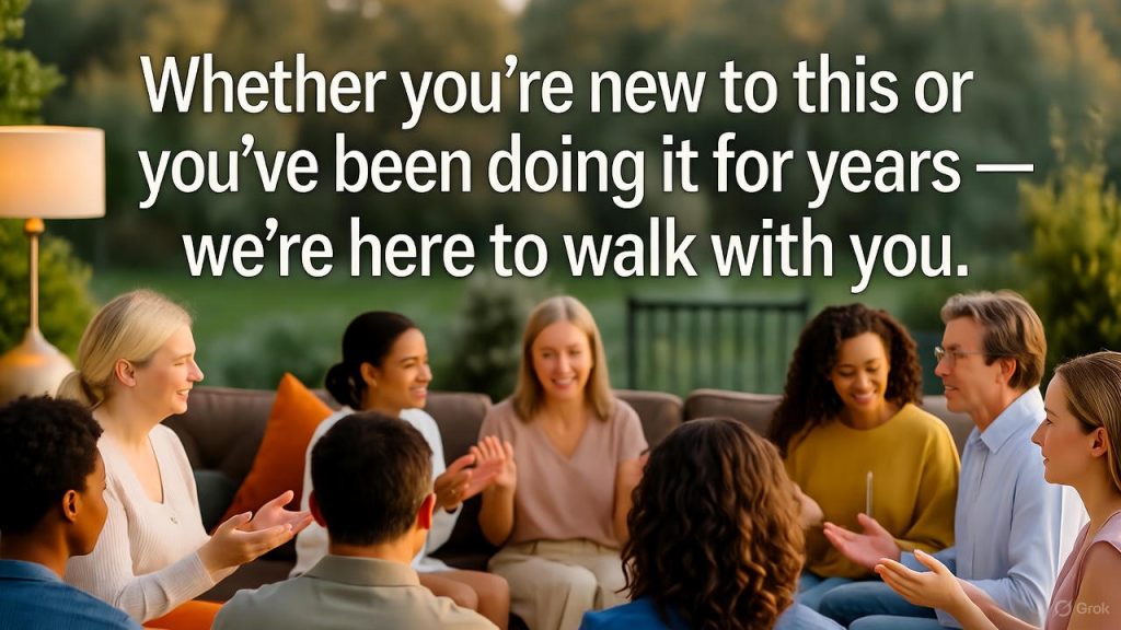 a wide-angle, welcoming image that represents diverse believers united by a shared calling — people from different backgrounds and walks of life coming together with purpose.
