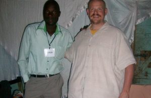 Victor as an usher in 2013 with Carl Willis